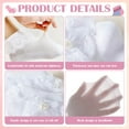 thumbnail image 7 of VEGCOO 6 Pairs Girls White Frilly Socks, Cute Cotton Ruffled Trim Ankle School Socks, Comfortable Girls Frilly Ankle Socks, Vintage Bows Kids Frilly Socks, Beautiful White Communion Socks for Girls, 7 of 7