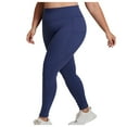 thumbnail image 5 of MGDXOX Yoga Pants for Women Fashion Plus Size Workout Leggings High Waisted Petite Full Length Pants with Pockets Blue XXL, 5 of 6