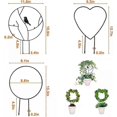 thumbnail image 5 of 2/1Pc Garden Plant Support Stake Stand Round Vine Climbing Rack Ironheart-Shaped Flower Plant Trellis Support Frame Garden Decor, 5 of 5