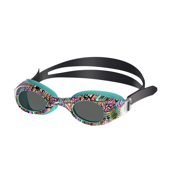 Speedo Kids' Glide Printed Swim Goggles - Black Multi: Ages 3-6