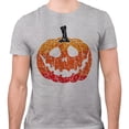 thumbnail image 2 of Pumpkin Face Ombre Shirt Unisex 3X-Large Grey, 2 of 5