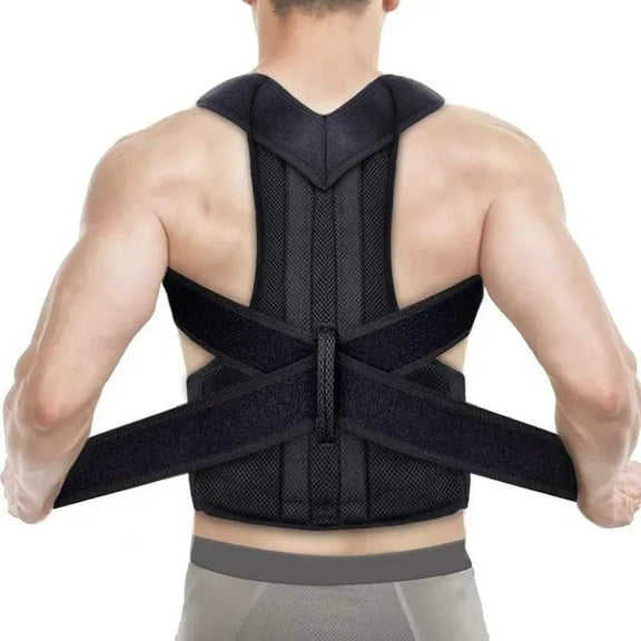 Back Brace Posture Corrector for Women and Men, Shoulder Straightener, Adjustable Full Back Support, Upper and Lower Back Pain Relief - Scoliosis, Hunchback, Hump, Thoracic, Spine Corrector