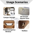 thumbnail image 2 of Rv Compartment Door Thumb Turn Cam 5/8 Inch Camper Trailer Motorhome Non-Locking, 2 of 7