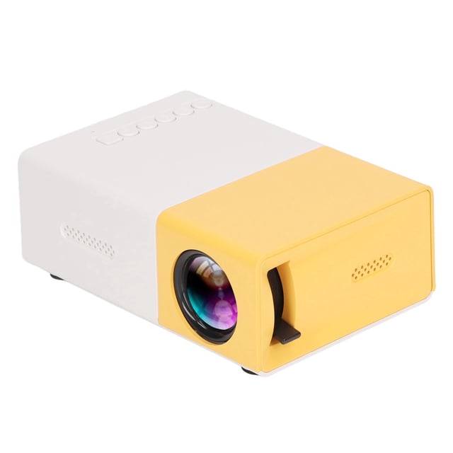 Mini Projector, 1300mAh Battery Support 23 Languages HD Projector Mobile Same Screen Diffuse Reflection Imaging Mini Compact For Outdoors For Bedroom EU Plug