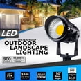 thumbnail image 5 of SUNVIE Spotlight Outdoor 12W 120V LED Landscape Lighting with Spiked Stake for Garden, 4 Pack, 5 of 8