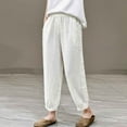 thumbnail image 2 of Besolor Capris Décontractés pour Femmes avec Dentelle, Blanc, 2 of 7
