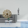 thumbnail image 2 of Escultura Rústica De Metal Para Pared Con Placa De Hierro Forjado Y Colgantes 3D, Estatua De Guan Yin, Adorno De Piedra, Figura De Buda China Feng Shui Para Oficina, Sala De Estar, Gabinete Y, 2 of 8