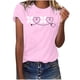 thumbnail image 1 of Camisetas con estampado de letras y cuello redondo de verano para mujer, blusas femeninas cómodas y elegantes, Tops OAVQHLG3B Store  lin121212, 1 of 5