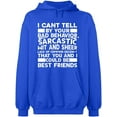 thumbnail image 2 of OXI Hoodie Sweatshirt - Bad Behavior Sarcastic, Basic Casual Hoodie for Men's and Women Fleece Hoodie Long Sleeve - Royal Blue 2X-Large, 2 of 3