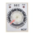 thumbnail image 2 of Time Relay Timer Switch 24V DC H3Y-2 Delay Timer with Adjustable Transparent Dial 1S/3S/6S/10S/30S/60S for Industrial Control, 2 of 7
