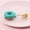 Donut green, variant on Fruit Keychain Cute Creative Key Chain with Plastic Design Fun Accessory for Keys Bags and More Wool Ball Pendant Peach