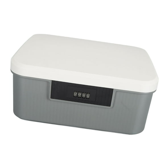 9L Capacity Privacy Lock Box, Double Layer Password Storage Locking Box, Organized Storage for Files Document Organizer