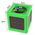 thumbnail image 3 of Temporizador de Cubo de 1,4 Pulgadas, Cronómetro Digital de 4 Lados con Cuenta Regresiva para Ajedrez y Competición de Cartas, Color Verde., 3 of 8