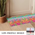 thumbnail image 3 of Botanical Floral Patchwork Non-Slip Entryway Door Mat,Boho Indoor Decor Durable Low Plush Door Mat,Washable Welcome Rug for Patio Hallway Home Decor 16x47 Inches, 3 of 7