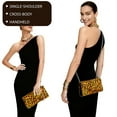 thumbnail image 5 of FOR U DESIGNS Tiger Leopard Clutch Purses for Women Personalized Handbags Faux Leather Wedding Purses for Wedding Cocktail Prom Party, 5 of 9
