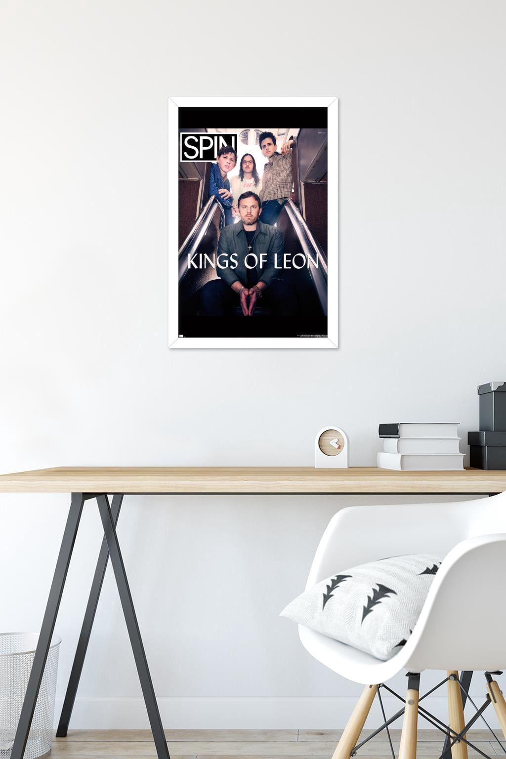 SPIN Magazine - Kings of Leon 21 Wall Poster, 14.725" x 22.375" Framed