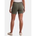 thumbnail image 3 of Time and Tru Women's and Women’s Plus Convertible Cargo Shorts, 6” Inseam, Sizes 0-22, 3 of 5