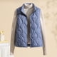 thumbnail image 5 of Chaquetas y abrigos casuales sin mangas y sin capucha para mujer, chaqueta acolchada ligera con cuello alto y sin mangas, abrigo con cremallera para otoño e invierno, chaqueta para mujer, 5 of 5