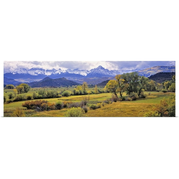 Great BIG Canvas | Rolled Ric Ergenbright Poster Print entitled Colorado, Ridgway. just below the San Juan Mountains in Colorado