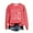 J-Melon Rouge, variante sur Kcodviy Chandail en Molleton Quotidien pour Femmes, Chandail en Molleton 2025, Long Chandail-Over, Imprimé Lettre, Confortable, Col Rond, Manches Longues, Planche à Roulettes