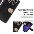 thumbnail image 2 of Galaxy Note 9 Wallet Case, Flip Kickstand Case Shiny PU Leather Sparkle Rhinestone Bling Flip Sparkle Wallet Case Card Slots Cash Holder Wrist Strap Case for Samsung Galaxy Note 9 2018 (WBL Black), 2 of 3