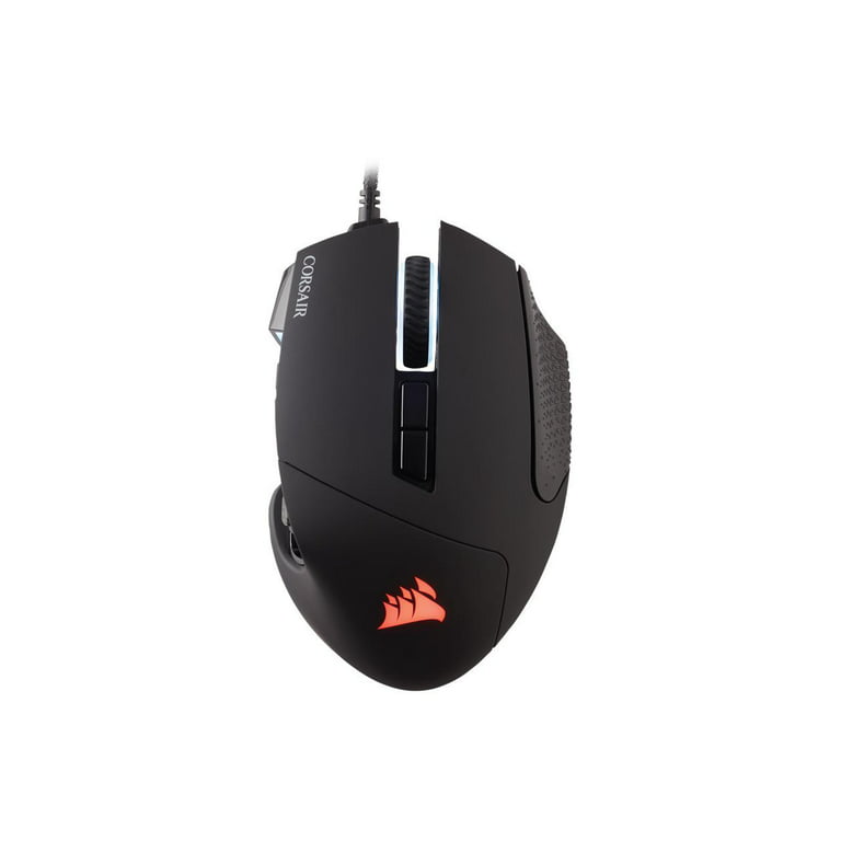 RGB 17 18000 Type-A 1 Buttons Black SCIMITAR Backlit Gaming 2.0 x Wired LED ELITE Wheel Corsair MOBA/MMO CH-9304211-NA USB dpi Mouse, RGB Optical