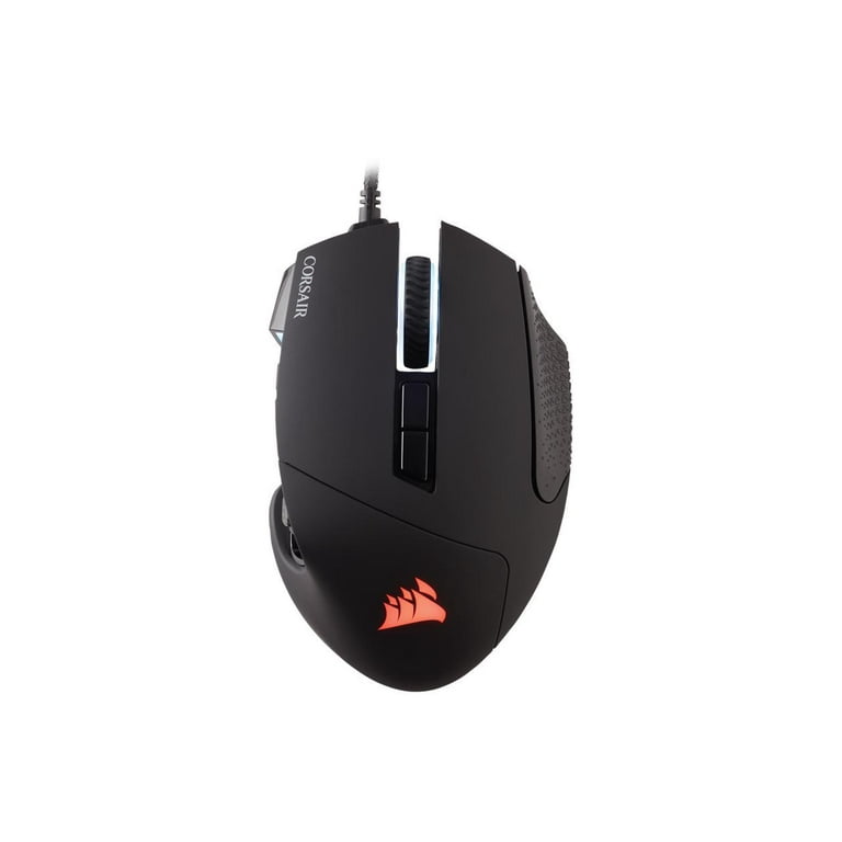 Corsair SCIMITAR RGB ELITE CH-9304211-NA Black 17 Buttons 1 x Wheel USB 2.0  Type-A Wired Optical 18000 dpi MOBA/MMO Gaming Mouse, Backlit RGB LED