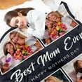 thumbnail image 3 of Custom Blanket with Photo Personalized Picture Flannel Blanket Customized Happy Birthday Gifts for Women Men Dad Mom Wife Husband Grandma Grandpa Sister Daughter Son Best Friend Blankets, 3 of 5