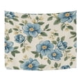 thumbnail image 3 of WOBOGO Seamless Pattern Of Blue Flowers and Green Leaves Tapestry 90×60in Home Living Room Bedroom Wall Hanging Ornaments, 3 of 10