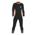 thumbnail image 4 of Traje de neopreno mono pieza para niños Traje de neopreno completo para niños de buceo modular de 2,5 mm - Protección solar UPF50 +, Traje de neopreno - Negro + naranja X XXL Baoblaze Traje de buceo de una pieza para niñas, 4 of 8