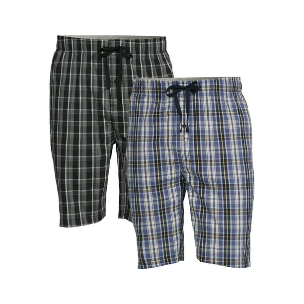 Hanes Men's and Big Men's Stretch Sleep Jam Shorts, 2Pack, Sizes S5X