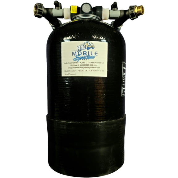 6500 Grain (650 gals Treating 10 Grains TDS) Mobile Spotless Rinse Water Demineralizer/Deionizer Without Built-in TDS Monitor and ¾” Onboard untreated Water Bypass, GHC Soft Water Bypass.