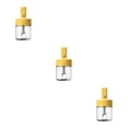 thumbnail image 3 of QualitChoice Telescopic Spoon Seasoning Tank Container Pepper Glass Jar Storage Box Sugar Spice Pot BBQ Kitchen Herbs Organizer Yellow 3PCS, 3 of 6
