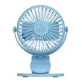 thumbnail image 2 of Ventilador USB Mini abrazadera Ventilador de escritorio Ventilador silencioso Ventilador giratorio de 360 grados Enfriador de aire Batería recargable, 2 of 8