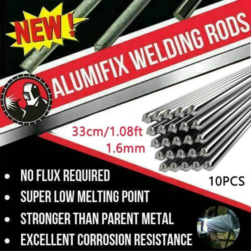 10pcs 2*500mm Wire Brazing Silver Solution Welding Flux-Cored Rods 