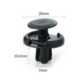 thumbnail image 1 of 100Pcs Car 7mm Hole Plastic Rivets Fastener Push Clip Black Auto Vehicle Door Trim Panel Retainer Fastener Clips For Suzuki Alto, 1 of 5