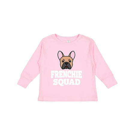 

Inktastic Dog Frenchie Squad Boys or Girls Long Sleeve Toddler T-Shirt