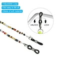 thumbnail image 4 of Unique Bargains Eyeglass Strap 2 Pack Adjustable Eye Glasses Holder Chains Bead String Sunglasses Eyewear Retainer Multicolor, 4 of 6