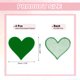 thumbnail image 2 of Uxcell 4Pack Parche de Corazón Termoadhesivo, Parche Bordado de Corazón de 70 mm Verde, 2 of 7