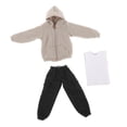 thumbnail image 3 of Ropa de moda para hombre a escala 1/12, atuendos casuales hechos a mano para figuras de acción de 6 pulgadas Negro, 3 of 9