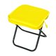thumbnail image 2 of Taburete de camping, taburete plegable, silla plegable, reposapiés para exteriores para patio. Amarillo, 2 of 9