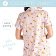 thumbnail image 4 of Hello Mello Carried Away Lounge Short Sleeve Pajama Tops, Sweet Dreams Medium/Large (Women's), 4 of 10