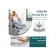 thumbnail image 4 of Silla Ergonómica de Oficina sin Brazos, Gris, Altura Ajustable (79-92 cm), Respaldo Reclinable 20°, Giro 260°, Asiento Acolchado (65x52 cm), Base Metálica Negra (136 kg), para Hogar y Escritorio, 4 of 4
