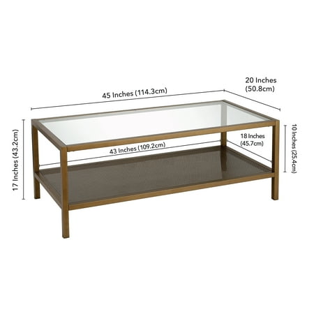 Camden&Wells - Rigan 45" Coffee Table - Brass