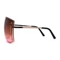 thumbnail image 4 of Extra Large Oversize Shield Curved 80s Funky Shade Gold Brown Pink, 4 of 4