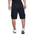 thumbnail image 2 of Men's Cotton Multi Utility Pockets Relaxed Fit Casual Outdoor Army Cargo Shorts (Dark Blue, 36), 2 of 3