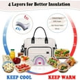 thumbnail image 6 of Insulated Lunch Bags for Teacher Appreciation Gifts for Women Teacher, Retirement Thank You Gift, Lunch Tote Bag for Work Office, 6 of 7