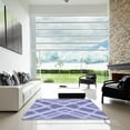 thumbnail image 7 of Ahgly Company Machine Washable Indoor Square Transitional Light Purple Area Rugs, 3' Square, 7 of 7