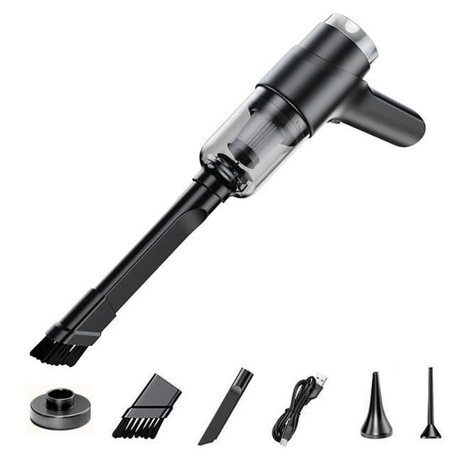 Last Chance Qaailabf Handheld Vacuum Vacuuming ,Rechargeable Strong Suction Car Vacuum Rechargeab,Two In One Portable High-power For Household And Automotive Use