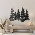 thumbnail image 4 of Evergreen Trees Metal Wall Art, 4 of 11